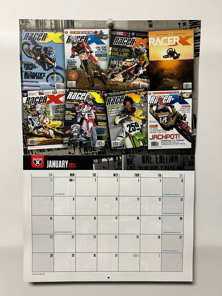 2024 Racer X Calendar: Page One Edition