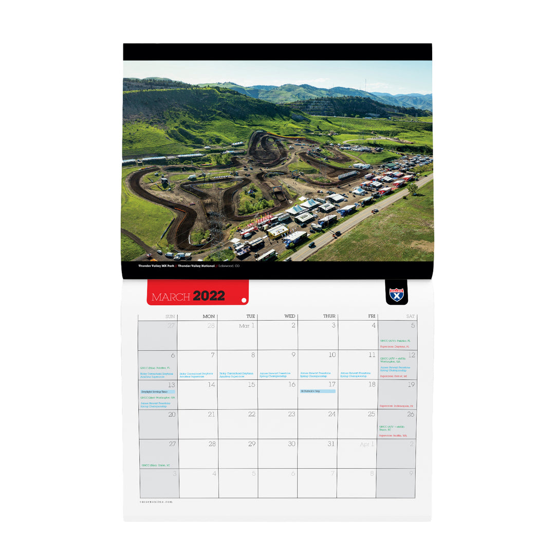 2022 Racer X Calendar: Motocross From The Clouds
